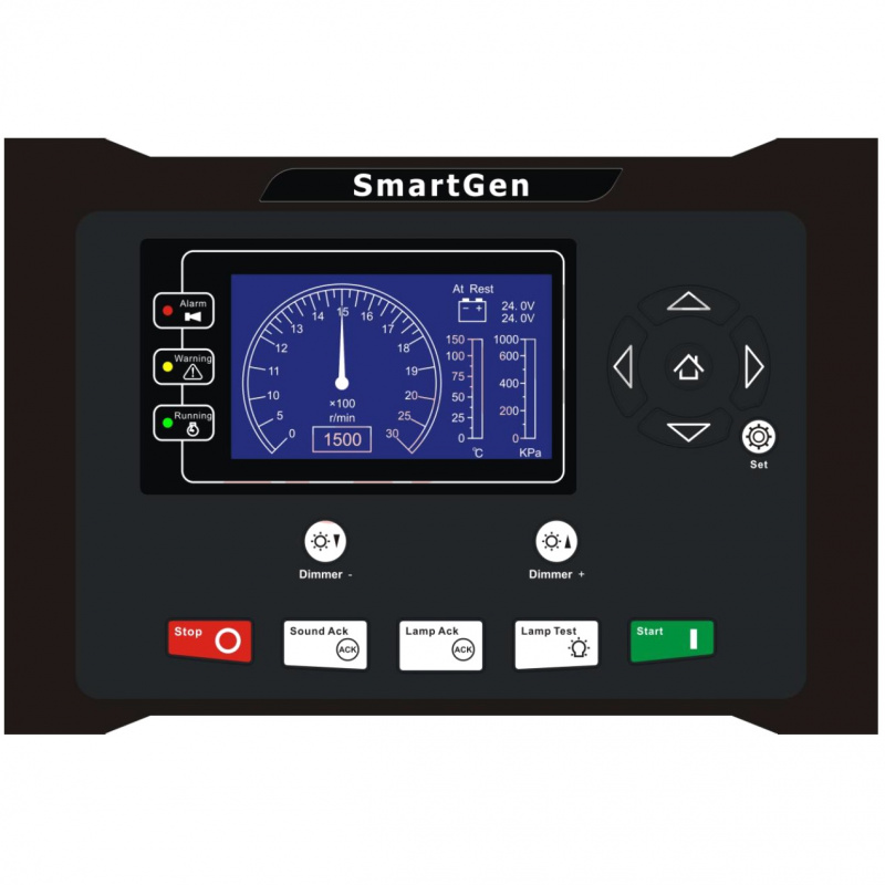 SmartGen HRM3300 Marine Engine Controller, Remote monitoring, 4.3inches TFT-LCD, suitable for HMC9000 series