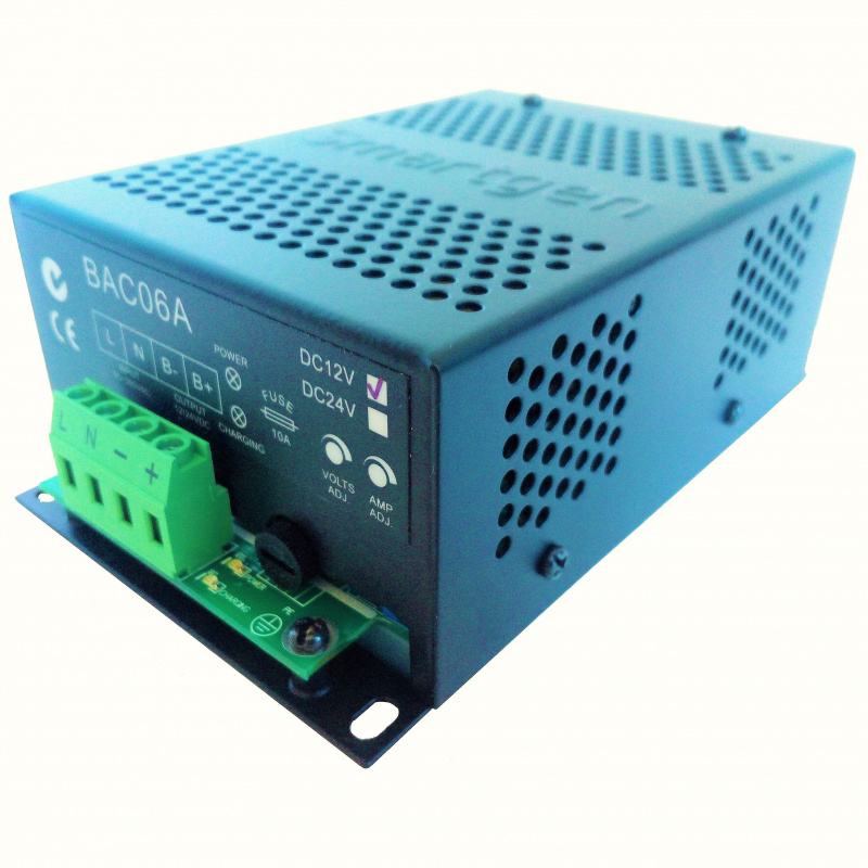 SmartGen BAC06A-12V (12V/6A, 90-280VAC 50/60Hz) Generator Battery Charger