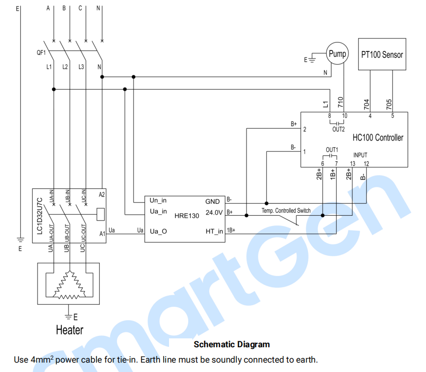 SmartGen HWP90A Engine Water Heater