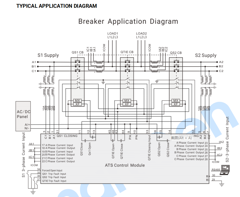 SmartGen HMAT821 Medium Voltage Bus Tie ATS Controller