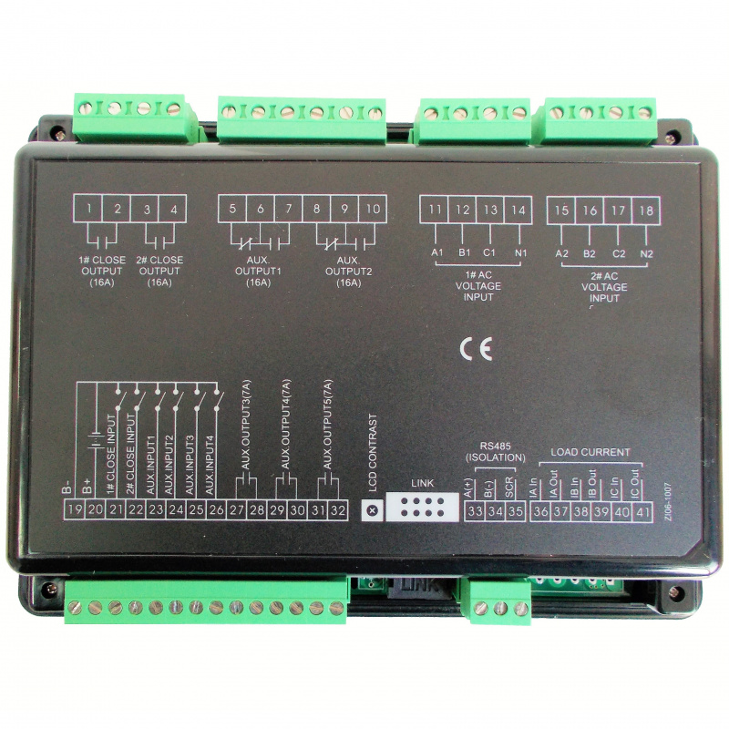 SmartGen HAT600 ATS controller, Suitable for SGQ ATS, Current detection, AC power-supply
